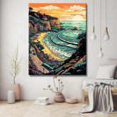 Ocean Road Sunrise Painting by Numbers - Shipping from DE